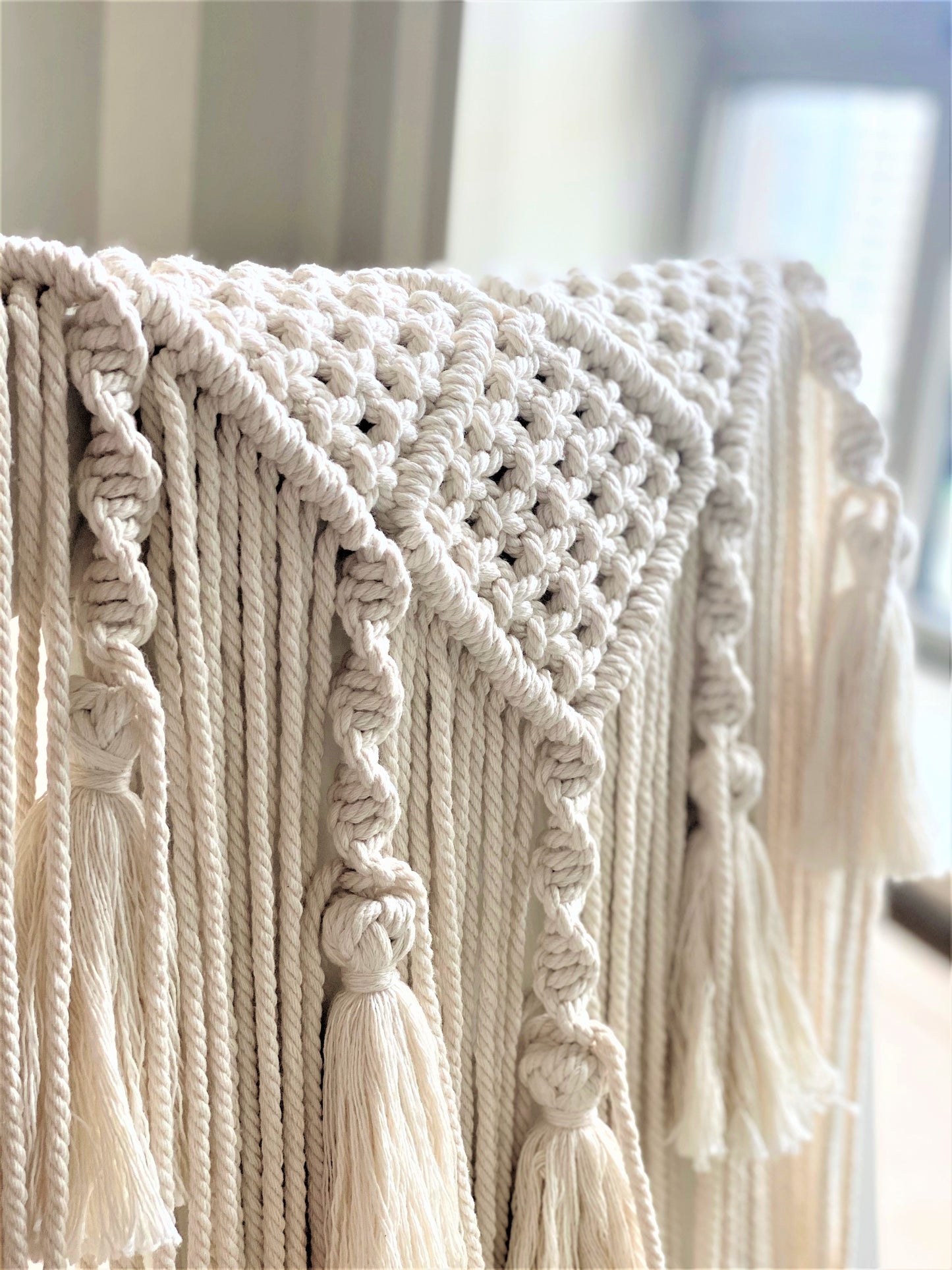 Boho Macrame Wall Hanging | Handmade Woven Tapestry