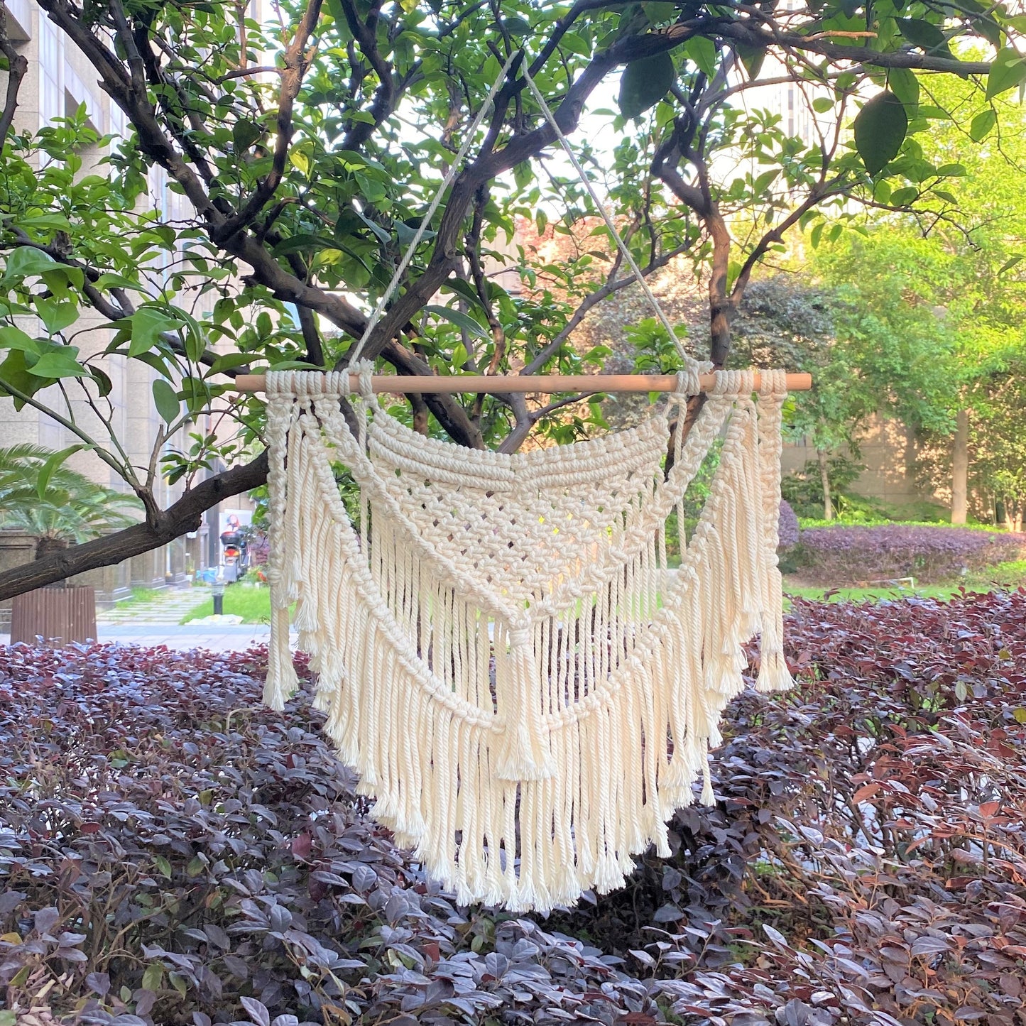 Boho Macrame Wall Hanging | Handmade Woven Tapestry-Cloud