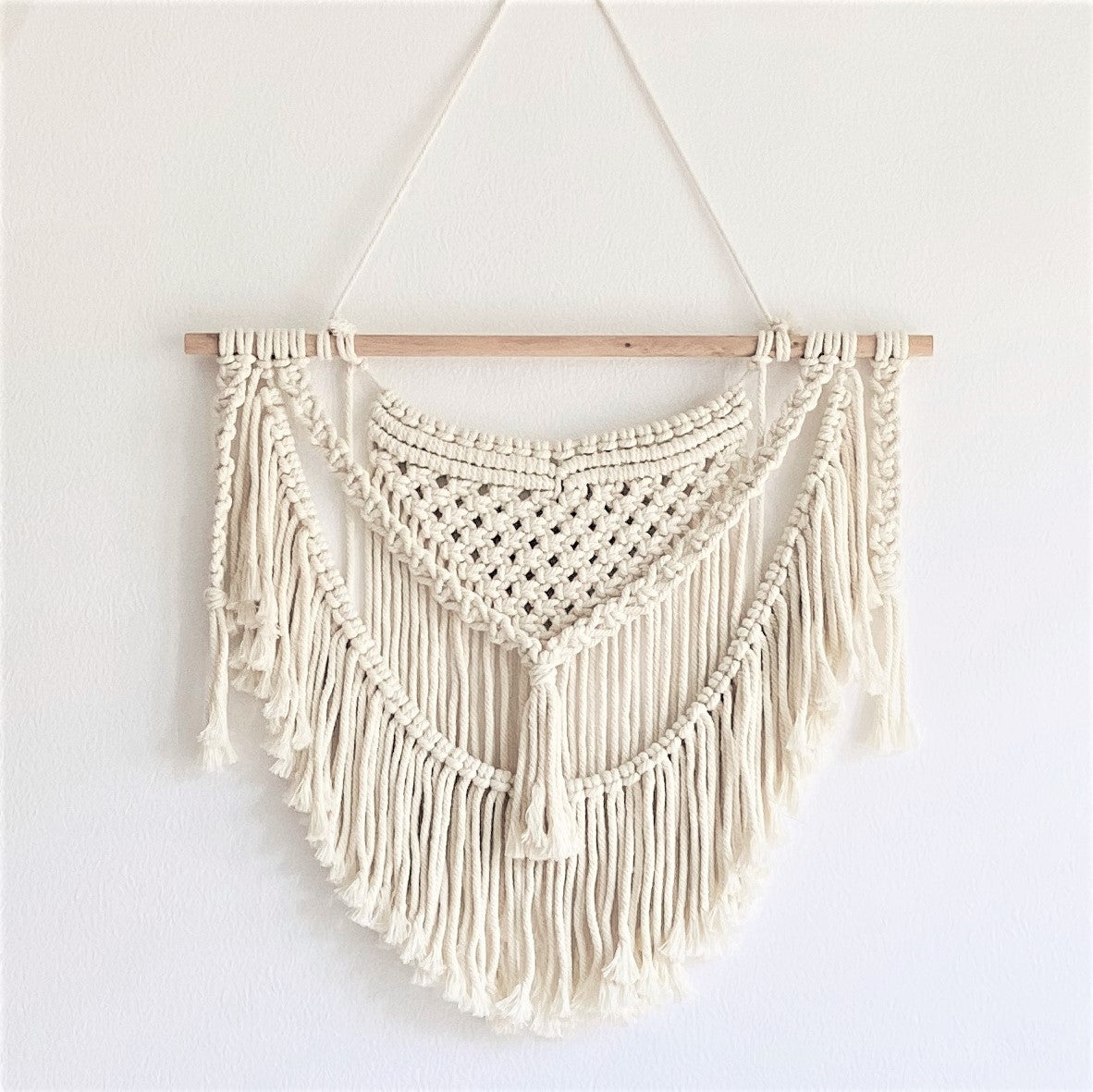 Boho Macrame Wall Hanging | Handmade Woven Tapestry-Cloud