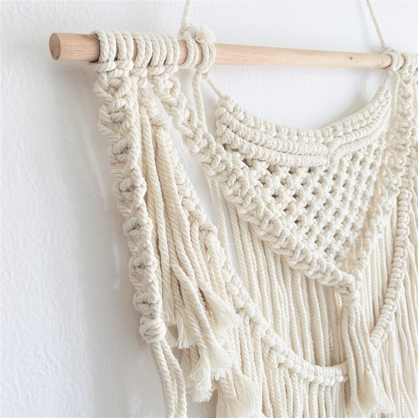 Boho Macrame Wall Hanging | Handmade Woven Tapestry-Cloud