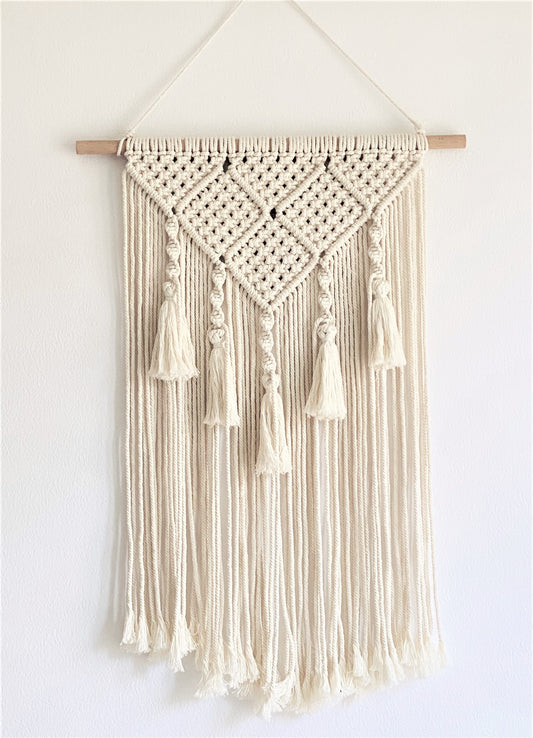 Boho Macrame Wall Hanging | Handmade Woven Tapestry